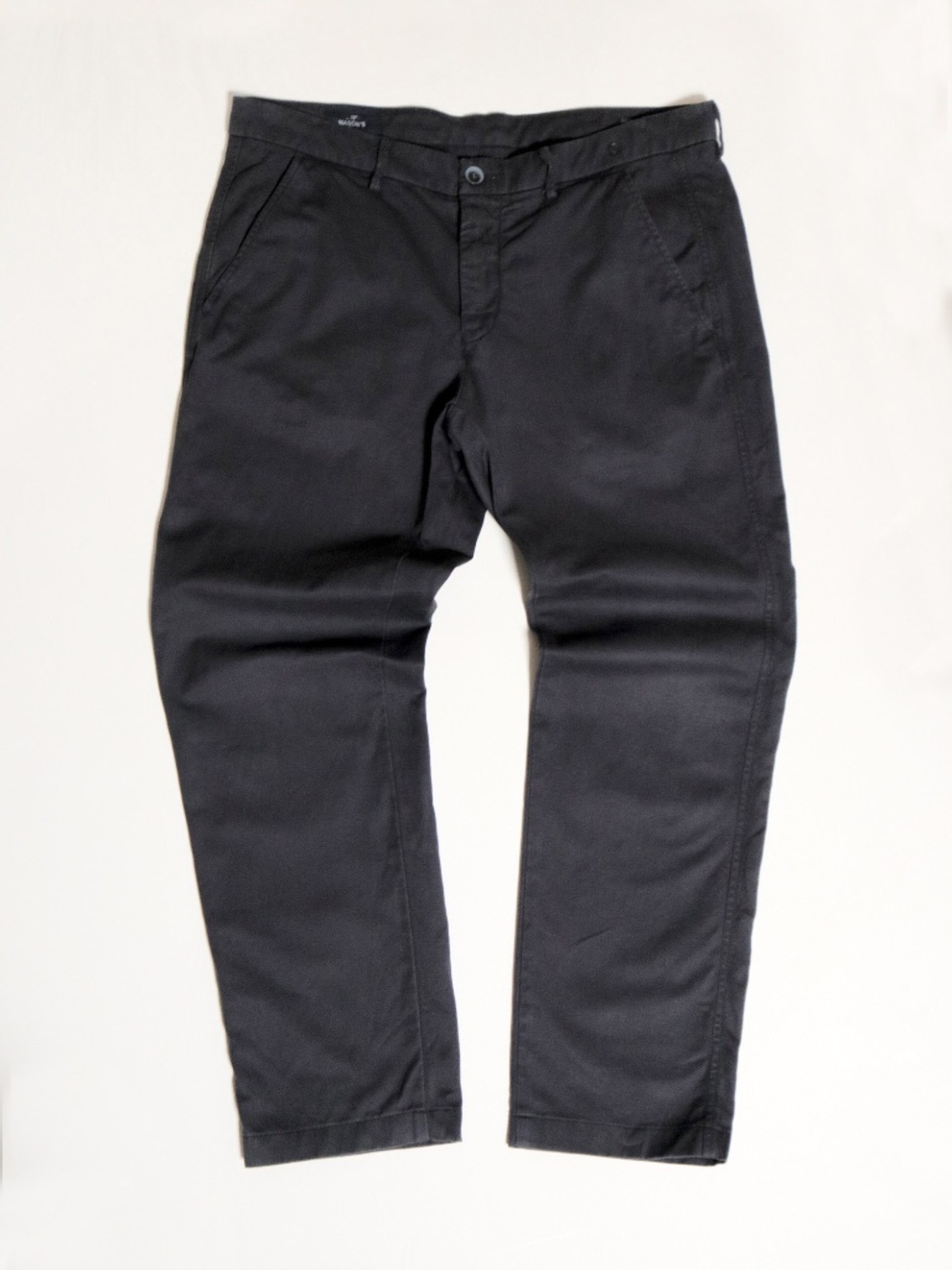 AS IS (minor loose thread) MASON'S 35x29 Men's Torino Jersey Casual Black Chinos
